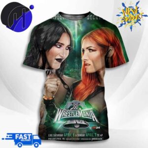 Rhea Ripley And Becky Lynch WWE Women’s World Champion Wrestle Mania 3D Unisex T-Shirt
