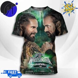 Seth Freakin Rollins And Drew McIntyre WWE World Heavyweight Champion Wrestle Mania 3D Unisex T-Shirt